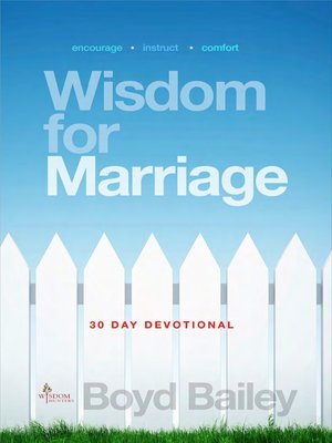 cover image of Wisdom for Marriage